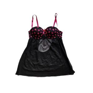 y2k coquette heart babydoll cami top